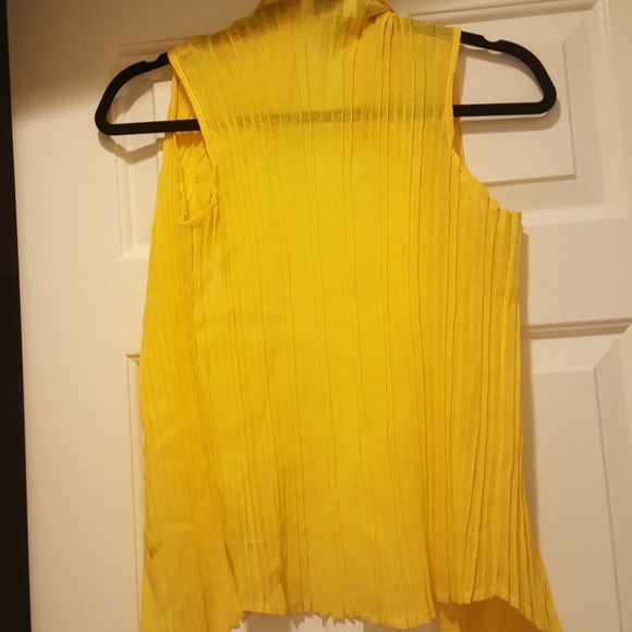 Like new gold sleevless summer blouse/ shell - Picture 3 of 4